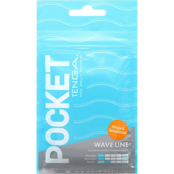 Мастурбатор одноразовый TENGA POCKET WAVE LINE POT-001